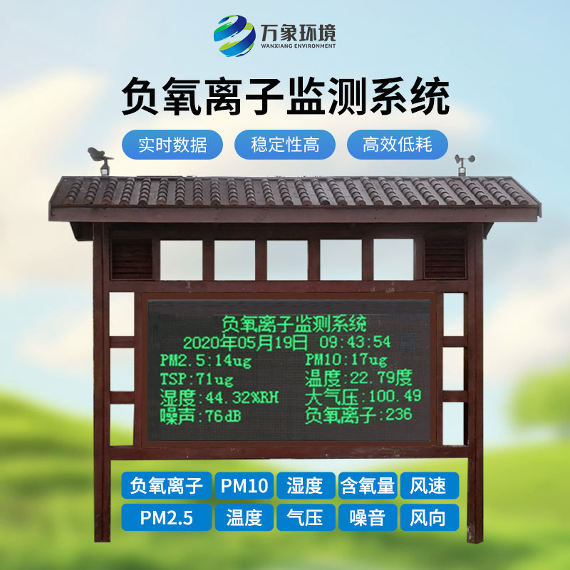 景區(qū)負(fù)氧離子監(jiān)測系統(tǒng)